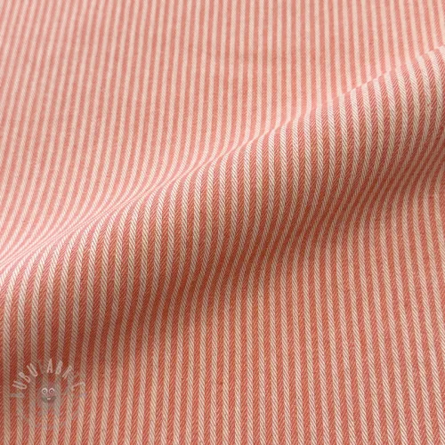 Dekorativno blago DOBBY Colored stripe coral