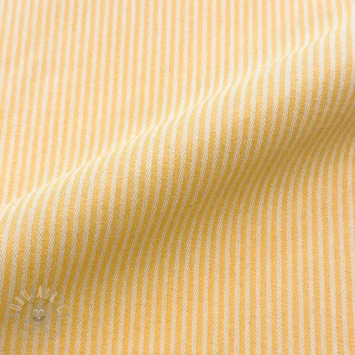 Dekorativno blago DOBBY Colored stripe warm yellow