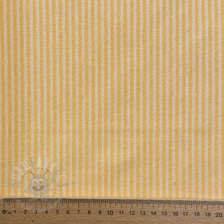 Dekorativno blago DOBBY Colored stripe warm yellow