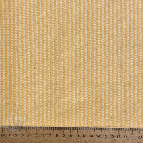 Dekorativno blago DOBBY Colored stripe warm yellow
