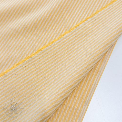 Dekorativno blago DOBBY Colored stripe warm yellow