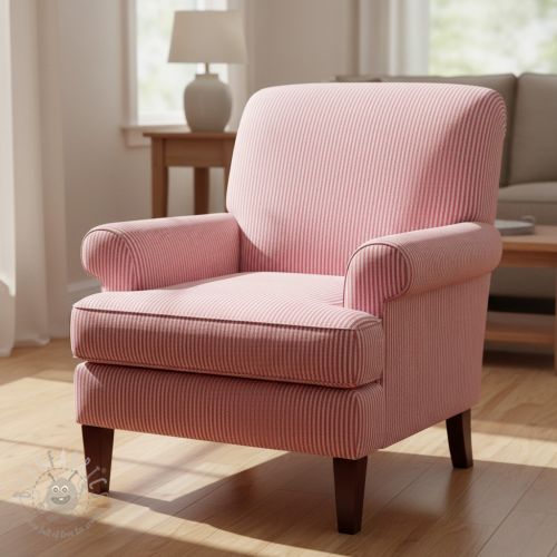 Dekorativno blago DOBBY Colored stripe fuchsia