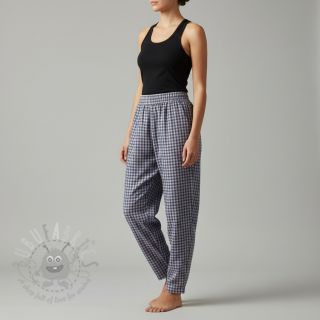 Bombažna tkanina YARN DYED Check Anabel teal