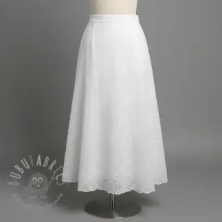 Bombažna tkanina EMBROIDERY 2 side Camelia