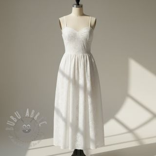 Bombažna tkanina EMBROIDERY 2 side Camelia