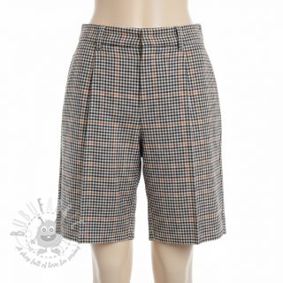 Bombažna tkanina YARN DYED BRUSHED Check Mike ecru