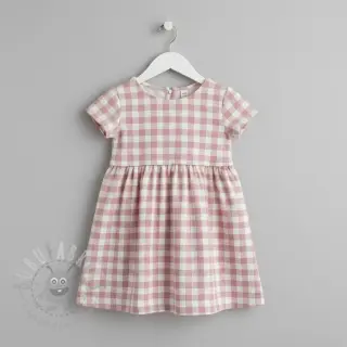 Bombažna tkanina FLANNEL BIG Check light pink