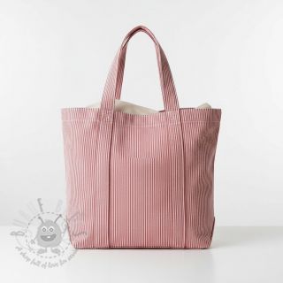 Dekorativno blago DOBBY Colored stripe cherry