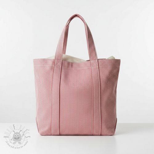 Dekorativno blago DOBBY Colored stripe cherry