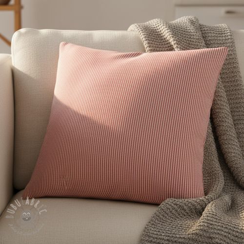 Dekorativno blago DOBBY Colored stripe poppy red