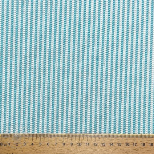 Dekorativno blago DOBBY Colored stripe turquoise