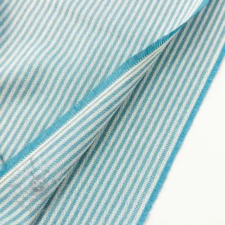 Dekorativno blago DOBBY Colored stripe turquoise