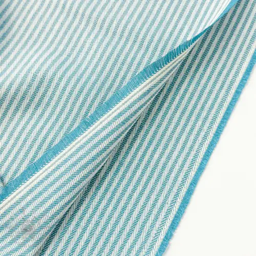 Dekorativno blago DOBBY Colored stripe turquoise