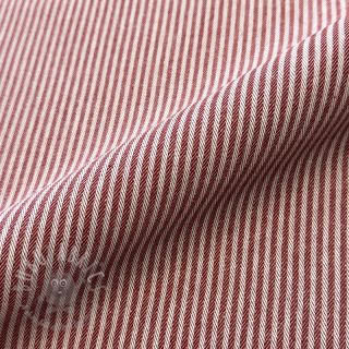 Dekorativno blago DOBBY Colored stripe burgundy