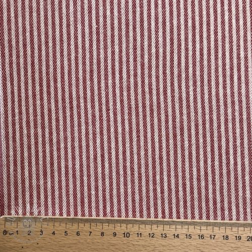 Dekorativno blago DOBBY Colored stripe burgundy