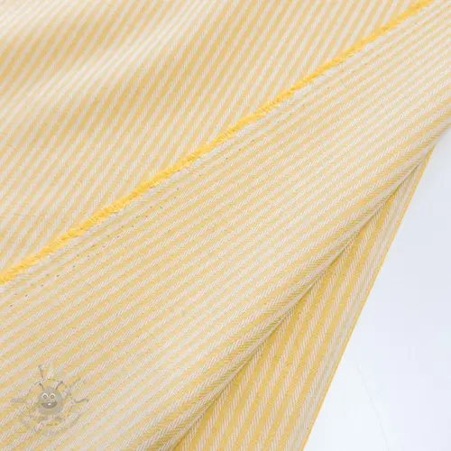 Dekorativno blago DOBBY Colored stripe pastel yellow