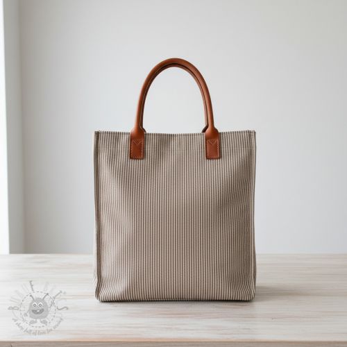 Dekorativno blago DOBBY Colored stripe coffee