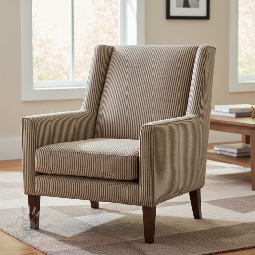 Dekorativno blago DOBBY Colored stripe coffee