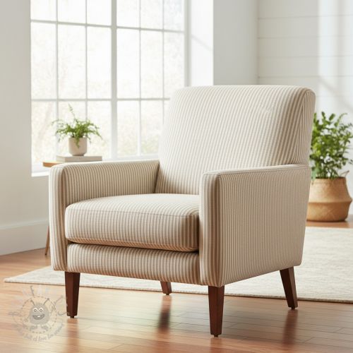 Dekorativno blago DOBBY Colored stripe sand