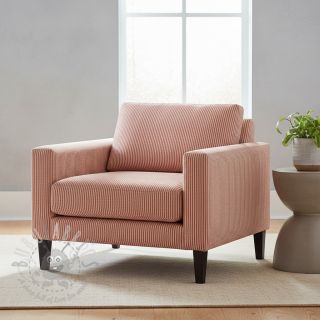 Dekorativno blago DOBBY Colored stripe dark orange