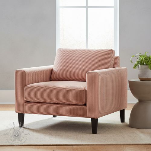 Dekorativno blago DOBBY Colored stripe dark orange