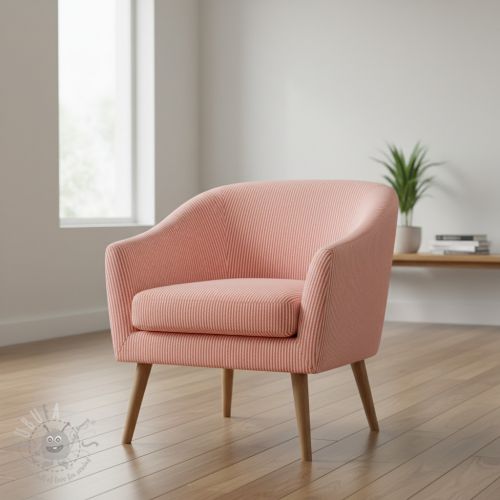 Dekorativno blago DOBBY Colored stripe coral