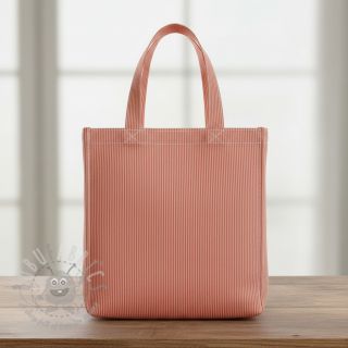 Dekorativno blago DOBBY Colored stripe coral