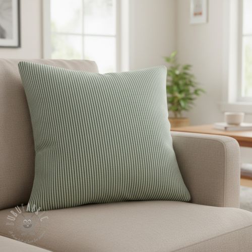 Dekorativno blago DOBBY Colored stripe bottle green