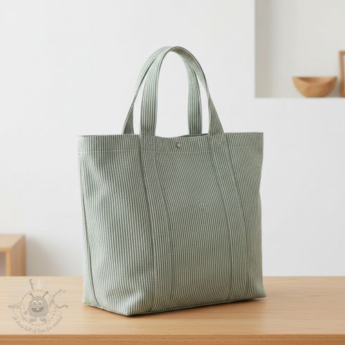 Dekorativno blago DOBBY Colored stripe bottle green