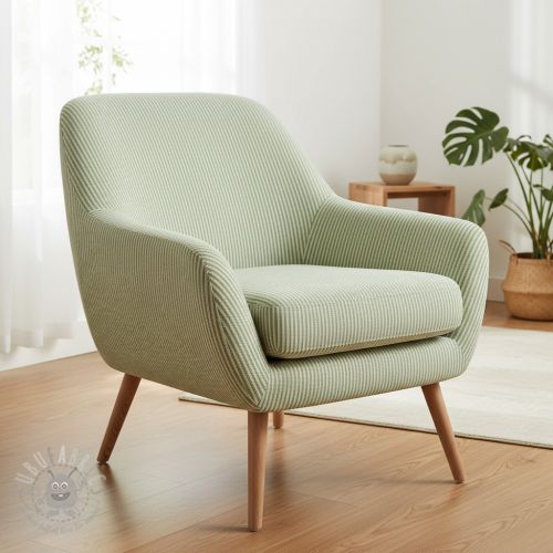 Dekorativno blago DOBBY Colored stripe light green