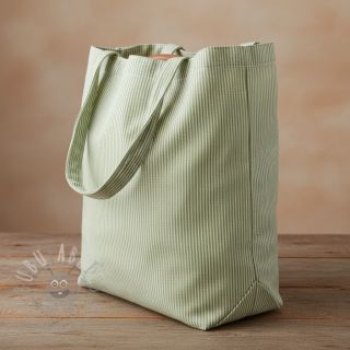 Dekorativno blago DOBBY Colored stripe light green