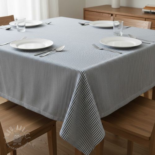 Dekorativno blago DOBBY Colored stripe blue