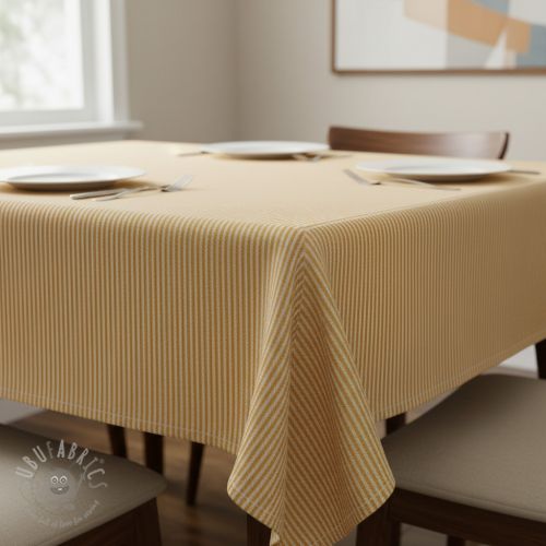 Dekorativno blago DOBBY Colored stripe ochre