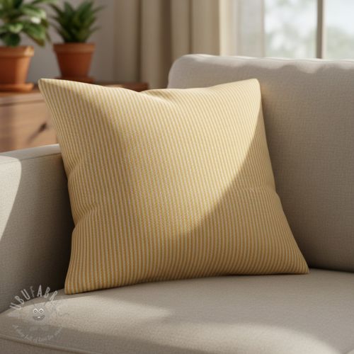 Dekorativno blago DOBBY Colored stripe ochre