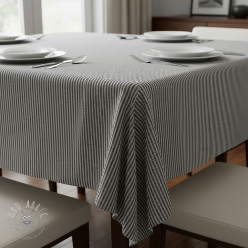 Dekorativno blago DOBBY Colored stripe graphite