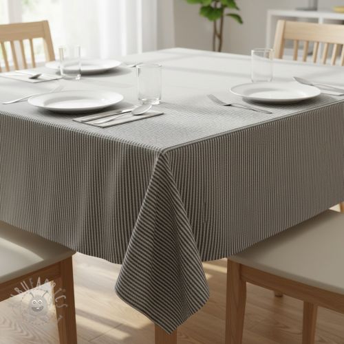 Dekorativno blago DOBBY Colored stripe black