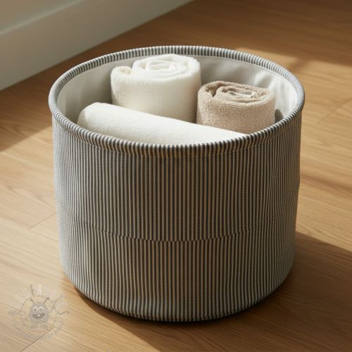 Dekorativno blago DOBBY Colored stripe black