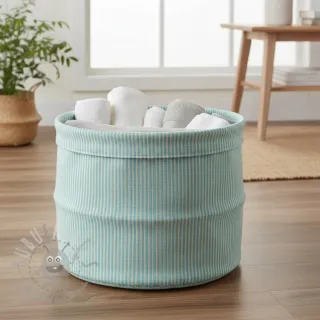 Dekorativno blago DOBBY Colored stripe mint