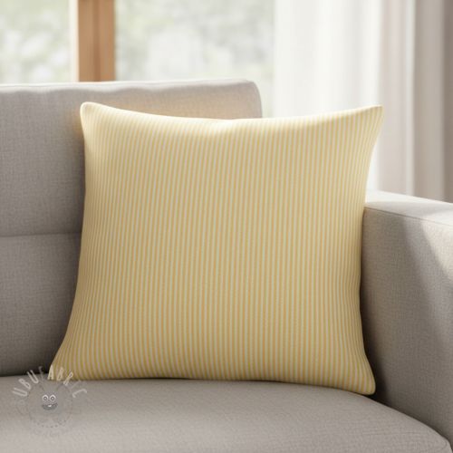 Dekorativno blago DOBBY Colored stripe pastel yellow