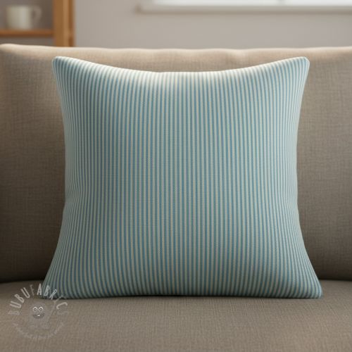 Dekorativno blago DOBBY Colored stripe turquoise