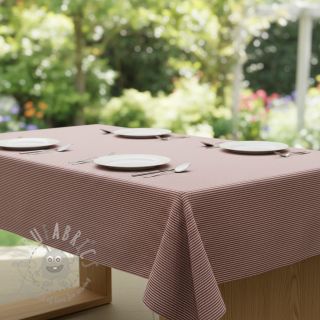 Dekorativno blago DOBBY Colored stripe burgundy