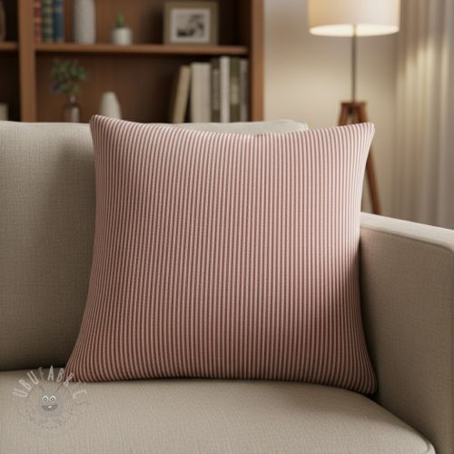 Dekorativno blago DOBBY Colored stripe burgundy