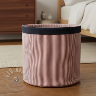 Dekorativno blago DOBBY Colored stripe burgundy