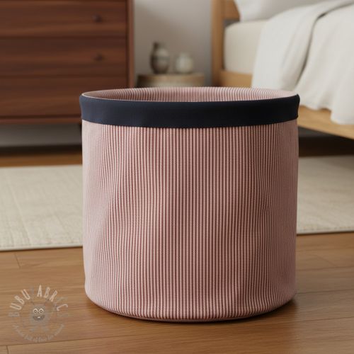 Dekorativno blago DOBBY Colored stripe burgundy