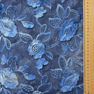 Bombažna tkanina TIE DYE EMBROIDERY Flora design B