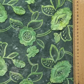 Bombažna tkanina TIE DYE EMBROIDERY Flora design A