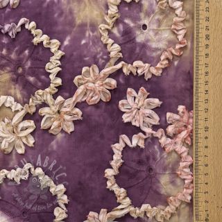 Bombažna tkanina TIE DYE EMBROIDERY Eva tape design D
