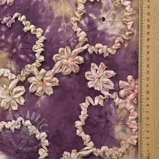 Bombažna tkanina TIE DYE EMBROIDERY Eva tape design D