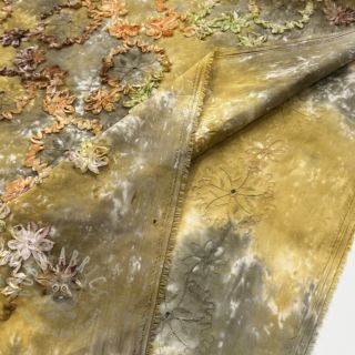 Bombažna tkanina TIE DYE EMBROIDERY Eva tape design E