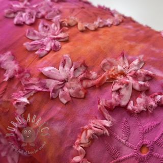 Bombažna tkanina TIE DYE EMBROIDERY Eva tape design F